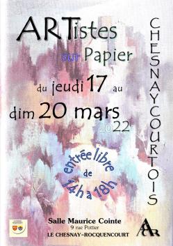 Affiche biennale art papier