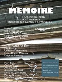 Affiche expo memoire